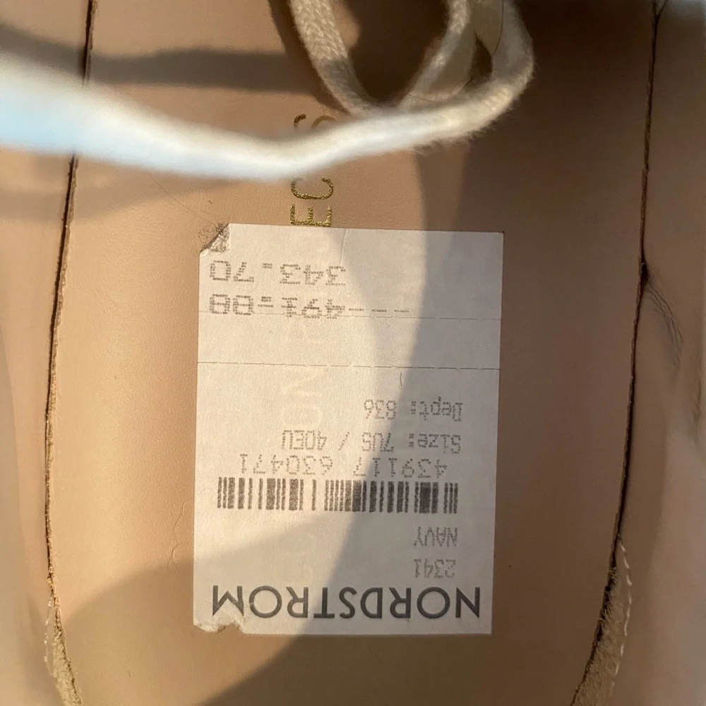 Common projects blue suede white sole sneakers men’s 7 US/ 40 EU / Women’s 8.5. - Picture 7 of 8